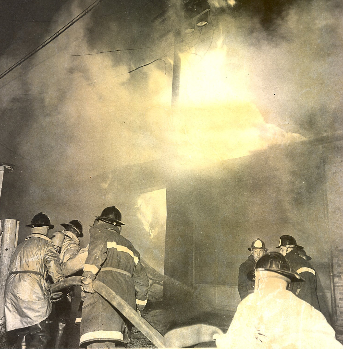 1967: Firemen battle a blaze that destroyed two business firms on the city's East Side. | Dispatch file photo
